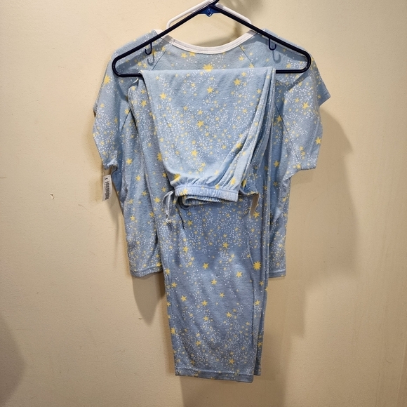 Personal Identity SKY blue and yellow stars 2 pieces pajama set size XLarge NWT - Picture 2 of 11